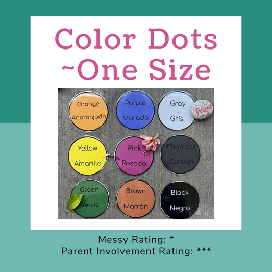 {One Size} Flashcards ~ Color Dots