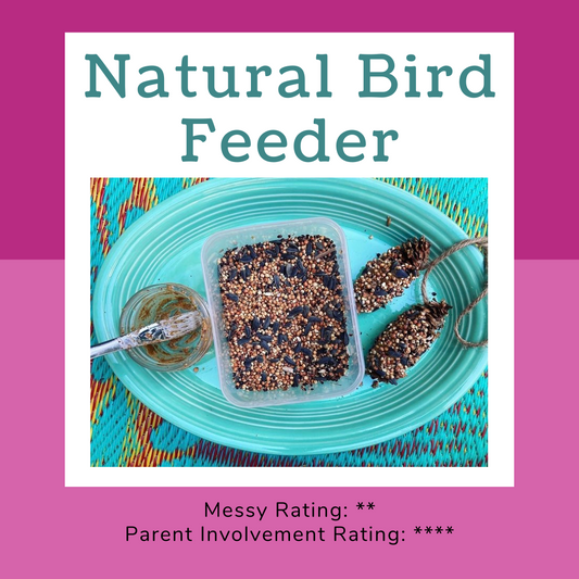 Sensory Recipe Card ~ Natural Bird Feeder