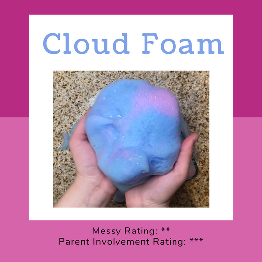 {FREE} Sensory Recipe Card ~ Cloud Foam