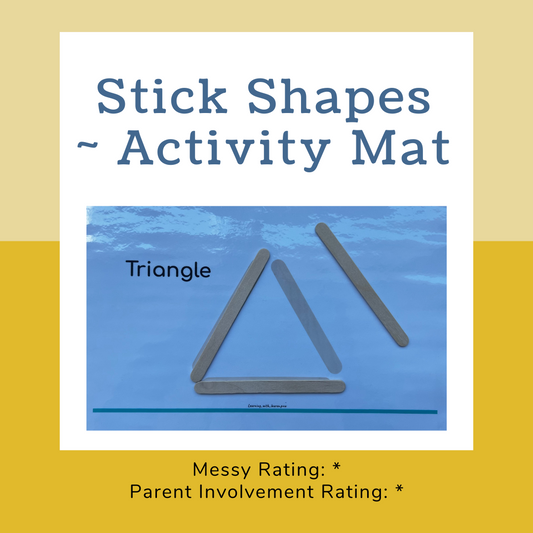 Stick Shapes ~ Activity Mat