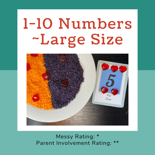 {Large} Flashcards ~ Numbers 1-10