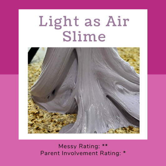 Sensory Recipe Card ~ Light As Air Slime