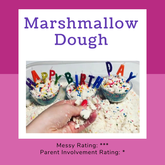 Sensory Recipe Card ~ Marshmallow Dough