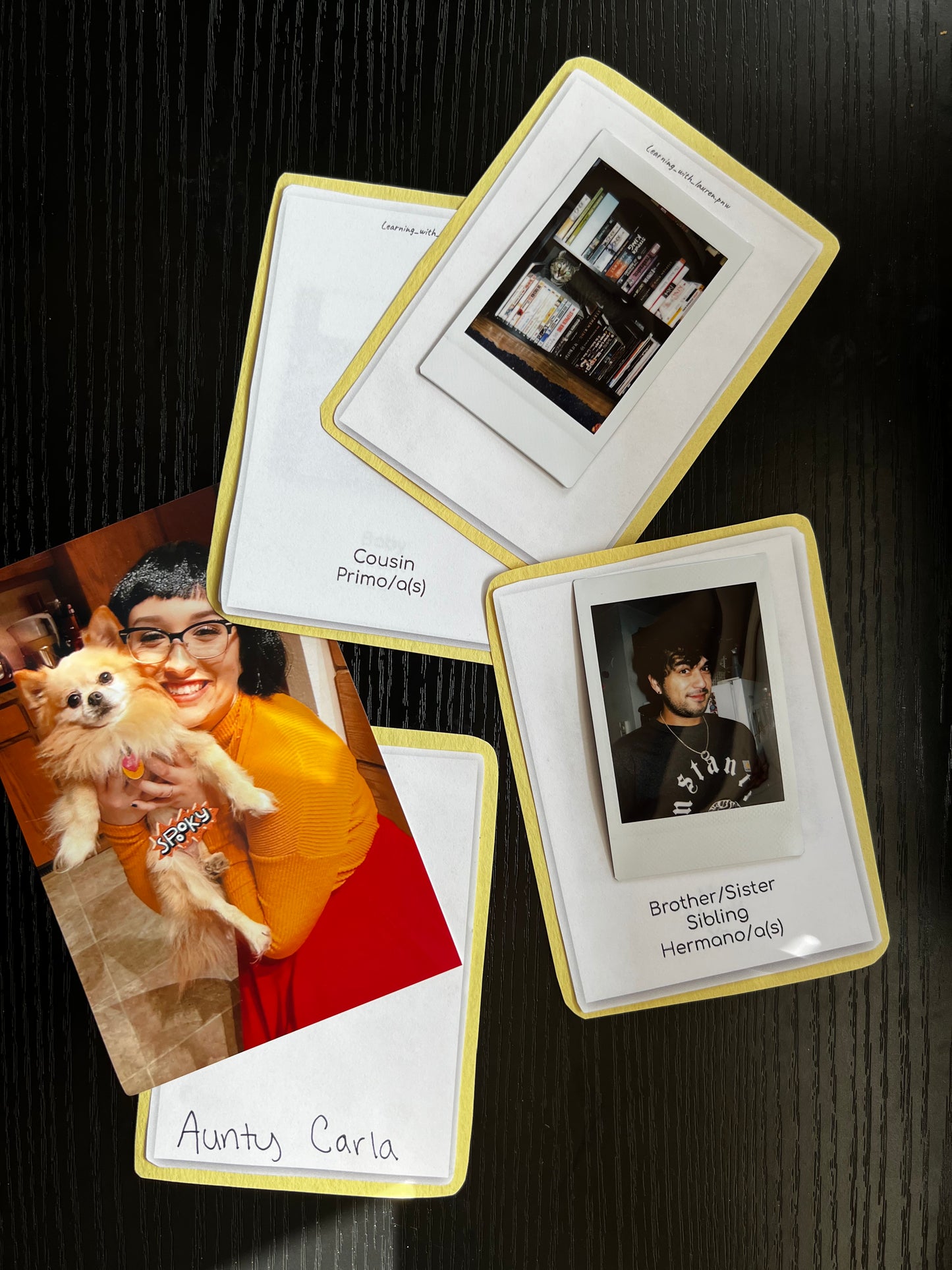 {Large} Flashcards ~ Family & Friends