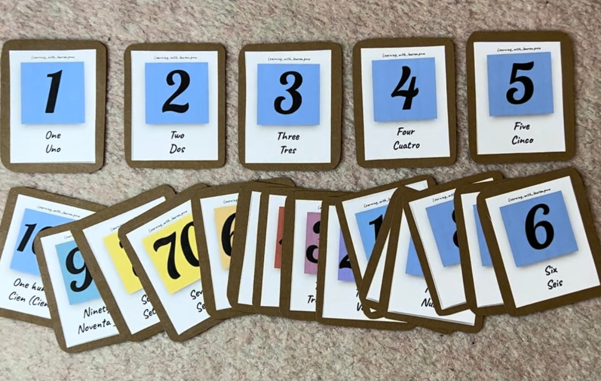 {Large} Flashcards ~ Numbers 1-100